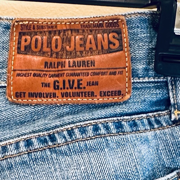 🌟2xHP🌟Ralph Lauren Polo Jeans Co Townshend Fit Mens 33 x 28 Slim Button Fly - Picture 9 of 11